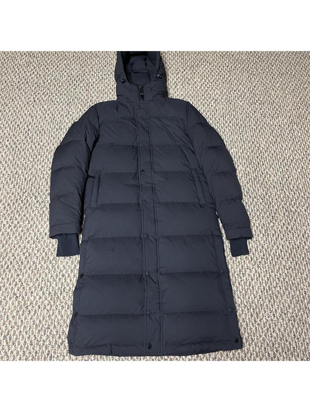 Women's Aritzia Super Puff Long Puffer Jacket Climatte Black Sz. 2XS